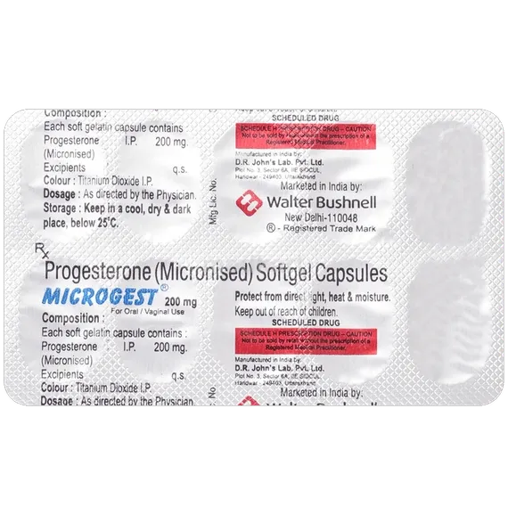 microgest 200mg capsule 10's